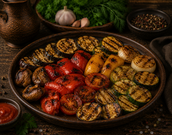 Овощи на мангале